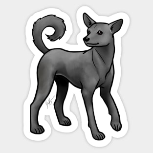 Dog - Indian Native Dog - Black Sticker